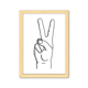 thumbnail image 1 of Victoria gesto dibujo Patron Cuadro de madera decorativa marco de casa A4, 1 of 3