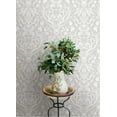 thumbnail image 3 of Chesapeake Kiwassa Grey Antler Damask Wallpaper, 3 of 6