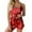 Red, variant on Afdoent Valentines Pajamas For Women Valentine's Day Sexy Heart Printed Sleeveless Camisole And Shorts Home Pajamas Fashion Sleepwear Classic