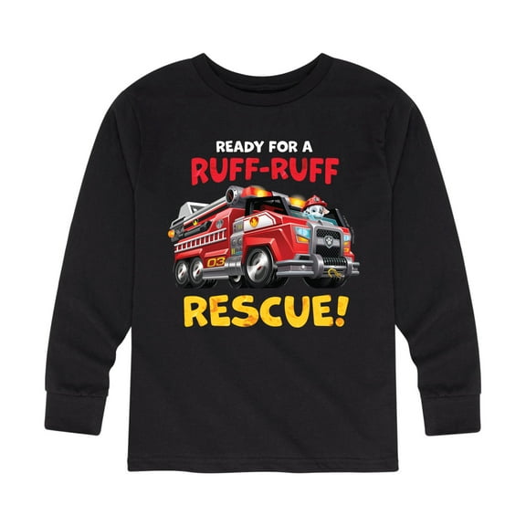 Paw Patrol - Ruff Ruff Rescue - Toddler And Youth Long Sleeve Graphic T-Shirt