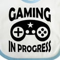 thumbnail image 4 of Inktastic Gaming in Progress Gamer Boys or Girls Baby Bib, 4 of 4