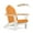 Orange, variant on BPS Outdoor Folding HDPE Adirondack Chair, Patio Seat, Weather Resistant, Green