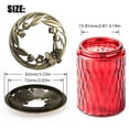 thumbnail image 3 of Clearance Under $10 Candles & Holders, Candle Topper Jar Lid Sleeves For Jar Candles Help Candle Melt Evenly And Great Out 2.9 3.2 In Diamete, 3 of 9