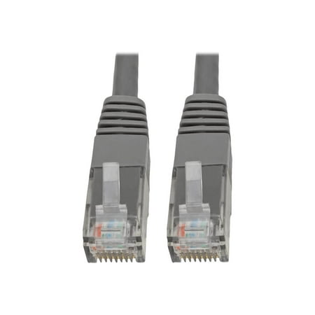 UPC: 0037332204394 | Tripp Lite Premium Cat5 / Cat5e / Cat6 Gigabit Molded Patch Cable 24 AWG 550 MHz/1 Gbps (RJ45 M/M) Gray 3 ft. – Patch cable – RJ-45 (M) to RJ-45 (M) – 3 ft – UTP – CAT 6 – IEEE 802.3ab/IEEE 802.5 – molded stranded – gray