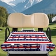 thumbnail image 2 of Yuyamidu American Flag Golf Cart Seat Covers with 4 Front Pockets Coconut Tree Seat Towel Blanket Keeps Seats Cool & Clean for Summer, for EZGO, Club Car, Yamaha, 2 of 7