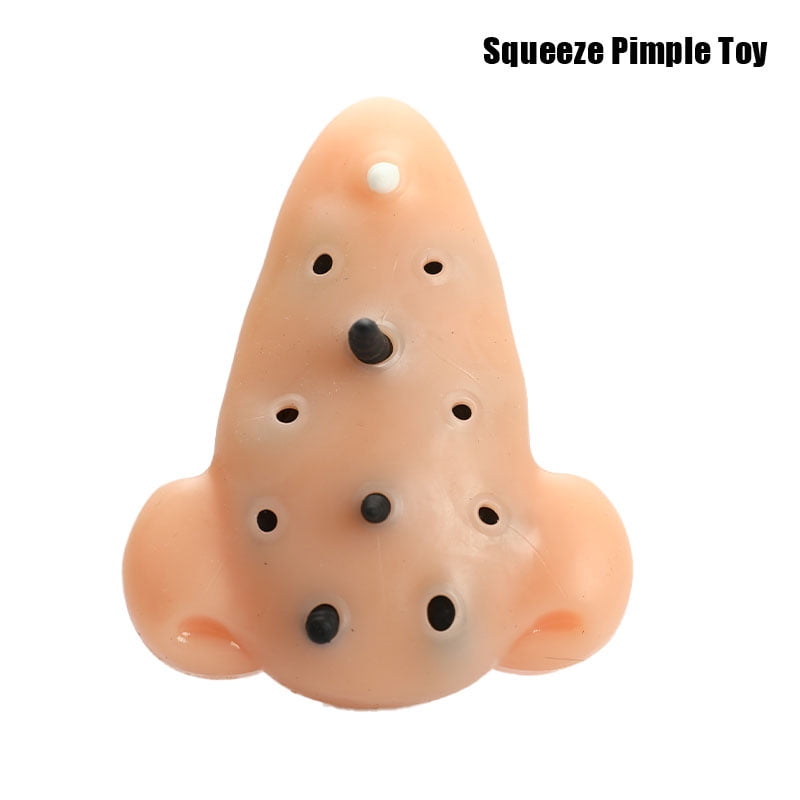 Funny Creative Squeezing Acne Decompression Peach Pimple Popping Remover Toy 
