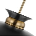 thumbnail image 4 of Nuvo Lighting Perkins 1 Light Small Pendant Matte Black with Burnished Brass, 4 of 4