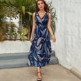 thumbnail image 5 of School of whales Sleeveless Dress purple dress fairy dress women clothes ladies dresses for special occasions, 5 of 6