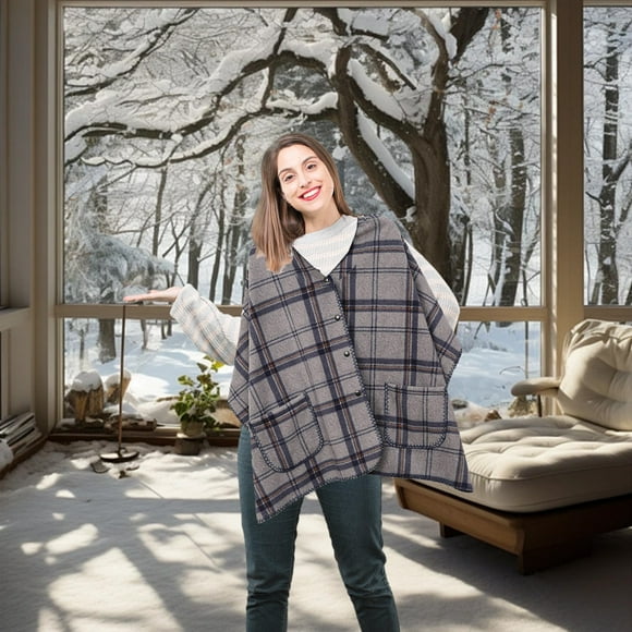 ABPWLY Pocket Model Fleece Cover Blanket Facecloth Shawl Blanket Office Home Multifunctional Shawl Bucket Blanket Cape Clearance Throw Blanket for Couch Canada Days Blankets Throw Blankets for Bed
