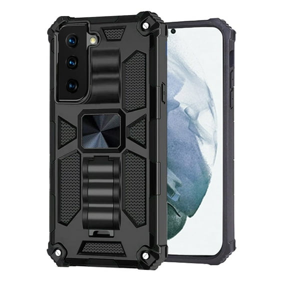 For Samsung Galaxy S22 Heavy Duty Stand Hybrid Shockproof [Military Grade] Rugged Protective with Built-in Kickstand Cover ,Xpm Phone Case [ Black ]