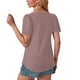 thumbnail image 5 of Suéter de maternidad,Camiseta de color liso para mujer, cuello redondo, manga corta, mezcla de algodón suave, transpirable, informal, para uso diario, sopatenor, 5 of 8