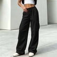 thumbnail image 5 of Work Pants for Women Yoga Leggings For Women High Waisted Yoga Casual Pants Workout Leggings Cargo With 4 Pockets Yoga Pants Black S, 5 of 9