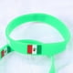 thumbnail image 3 of KAKOWELY 5 pulseras deportivas de silicona con estampado de bandera de país, elegantes, para partidos de fútbol (México), 3 of 5