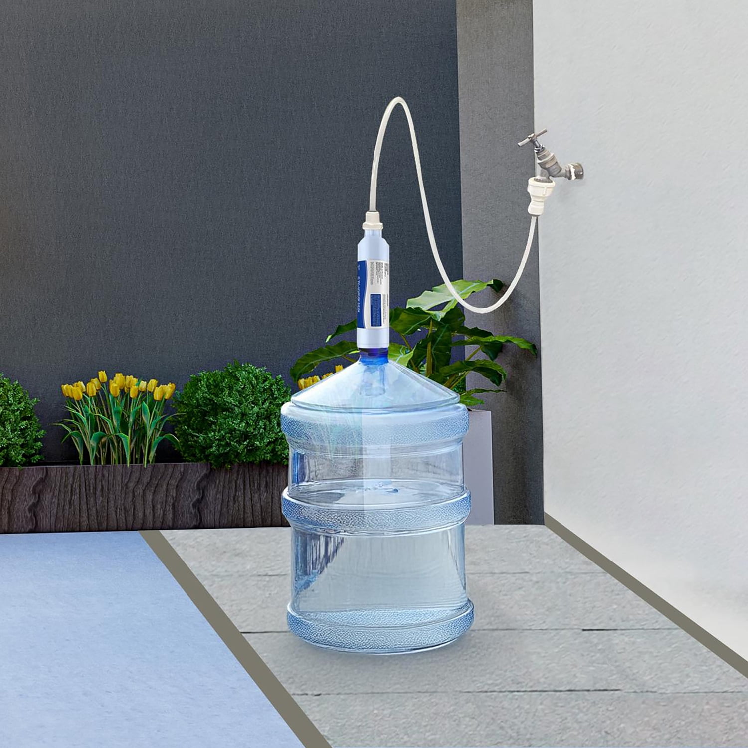 EZ Jug Water Filtration System with Garden Hose Faucet Adapter, EZOD001