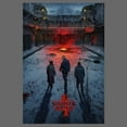 thumbnail image 2 of Netflix Junior's Stranger Things Winter Rift Russia Poster Graphic T-Shirt, 2 of 3