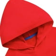 thumbnail image 5 of Piuwrlz Hooded 2pcs Sets Kid Girls Two Piece Pants and Sweatshirt Pocket Fashionable Solid Color Hood Activewear Set Red Size 3-4 Years, 5 of 5