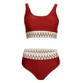 thumbnail image 6 of TAIAOJING Swimsuit for Women Bikini Sets High Waisted Two Piece Sporty Swimsuits High Cut Bathing Suits, 6 of 6