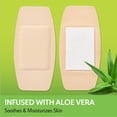 thumbnail image 4 of Curad Naturals Aloe Vera & Vitamin E Bandages 2"x4", For Scrapes & Cuts, Absorbent & Self-Adhesive, 8 Count,, 4 of 6
