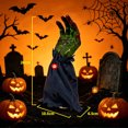 thumbnail image 5 of Moving and Noising Motorized Crawling Creepy Severed Hand Halloween Prop Sound Activated Moving Scary Haunted House Decor,Halloween Horror Party Ornament,Yard Decoration,Battery-Powered-A, 5 of 11