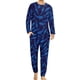 thumbnail image 1 of Pijama de tiburón divertido, conjunto de pijama de 2 piezas con estampado de vida marina de manga larga para hombre, ropa de dormir romántica de gran tamaño con gráficos de otoño, 1 of 5