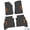 Black w/ Orange Insert, variant on Flextread Floor Mats for 20-24 Jeep Gladiator - Mopar Licensed Factory Fit - Black w/ Blue Willys Insert - 100% Made in USA