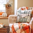 thumbnail image 3 of Fall Pillow Covers 18x18 inch Set of 4 Buffalo Plaid Fall Pumpkin Outdoor Throw Pillow Cover Autumn Thanksgiving Decoration for Home Couch Bed, 3 of 6