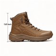 thumbnail image 4 of LXSO Men's High‑Top Tactical Boots, Heavy‑Duty All‑Terrain Outdoor Shoes with Non‑Slip Rubber Soles,  Ideal for Hiking, Hunting, Rock Climbing and Mountaineering in All Weather Conditions, 4 of 10