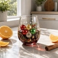 thumbnail image 5 of QISIWOLE 2D Christmas Glass Art Cup, Stemless Wine Glasses with Santa Snowman Reindeer Tree, Drinking Glasses for Coffee Cocktails Whiskey Soda, Xmas Home Bar Holiday Decor, Unique Christmas Gift, 5 of 8