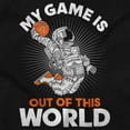 thumbnail image 2 of Basketball Game is out of this World Womens Slim Fit Graphic Tee Brisco Brands S, 2 of 5