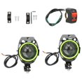 thumbnail image 1 of 2 focos LED para motocicleta, 1 interruptor, 2 soportes, 4 tornillos, 1 llave hexagonal, 1 of 15