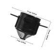 thumbnail image 2 of Raindrops Reusable Stainless Steel Coffee Drip Funnel with Hanging Ear Design for Portable Brewing, 2 of 7