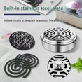 thumbnail image 3 of Mosquito Coils Holder Stainless Steel Mosquito Coil Box With Cover Round Mosquito Coil Tray Easy To Clean Anti-Mosquito Supplies, 3 of 5
