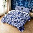 thumbnail image 3 of Manfei Rustic Airplane Camo Quilt Full, Mid Century Vehicle Full Bedspread Sets, Navy Blue, 3pcs, 1 Coverlet and 2 Pillowcases, 3 of 7