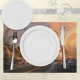 thumbnail image 3 of Ambesonne Fantasy Place Mats Set of 4, Sunset Highway, Standard Size, Multicolor, 3 of 6