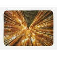 thumbnail image 1 of Forest Bath Mat, Big High Beech Trees Deciduous Shedding Canadian Maples America Inspired Idyllic, Non-Slip Plush Mat Bathroom Kitchen Laundry Room Decor, 29.5 X 17.5 Inches, Orange Brown, Ambesonne, 1 of 2