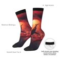 thumbnail image 4 of Rocae Shark Underwater Vortex for Adult Socks Casual Athletic Stretchy Loose Socks for Women Men Non-Slip Middle Tube Socks, 4 of 6