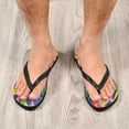 thumbnail image 6 of Unisex Comfort Flip Flops Summer Thong Sandals Non Slip Soles Flip Flop for Beach, Pool, and Daily Wear Colorful Cute Cats L, 6 of 8