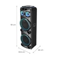 thumbnail image 4 of Bafle Torre de Sonido 2x15 Pulgadas Daewoo Mega Blast Microfono Karaoke TWS, 4 of 5