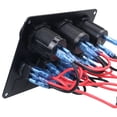 thumbnail image 3 of Panel Control Interruptor LED 5 Entradas Y 12 V Voltímetro USB4.2A para Modificación Vehículos Recreativos Automóviles Y Lanchas A (rojo) [embalaje en Caja Color], 3 of 9