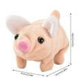 thumbnail image 3 of nTRIUQJ Interactive Electronic Pig Pet Toy Walking Talking with Moving Nose and Tail Wagging for Kids A, 3 of 8