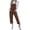 Brown, variant on Women's Adjustable Straps Loose Bib Corduroy Jumpsuit Casual Jumpsuit with Pockets