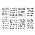 thumbnail image 1 of 8Pcs English Letter Stencils Number Templates Alphabet Stencils Symbol Numbers Stencils, 1 of 7
