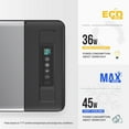thumbnail image 6 of BougeRV Portable Car Refrigerator 23 Qt, 12 Volt Refrigerator Portable Freezer Compressor Cooler with -7℉~50℉ Cooling Range, 12/24V DC 110~240V AC for RV Truck Vehicle Boat Outdoor Use Black, 6 of 9