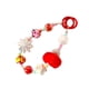 thumbnail image 4 of Cadena para bolso con asa de cuentas, decoración para bolso, cadena con dije de cuentas, correa para muñeca Rojo, 4 of 9