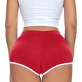 thumbnail image 3 of Kcolen Shorts for Women,Womens Lounge Casual Elastic Waist Shorts Solid Color Biker High Waist Lightweight Shorts, 3 of 3