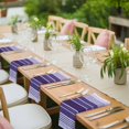 thumbnail image 3 of Purple Ombre Stripe Cloth Napkins, Farmhouse Striped Gradient Washable and Reusable Dinner Napkins Set of 6, Table Napkin for Kitchen Party Birthday Wedding Hotel Housewarming 20"x20", 3 of 8