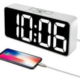 thumbnail image 5 of DreamSky Large Digital Alarm Clock for Visually Impaired - 8.9 Inches Big Electric Clock for Bedroom Jumbo Number Display Fully Dimmable Brightness Dimmer USB Ports 12/24H Adjustable Alarm Volume, 5 of 8