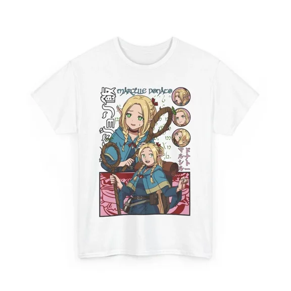 Delicious In Dungeon Marcille Donato T-Shirt, Unisex Tee, Manga Shirt White