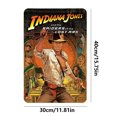 thumbnail image 2 of Placa de Metal Vintage de hierro, pintura Rectangular de Indiana Jones, decoración de pared, 30x40cm, 2 of 9