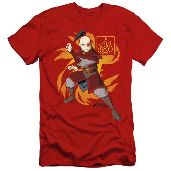 Avatar The Last Airbender Zuko Flame Burst Slim Fit Unisex Adult T Shirt